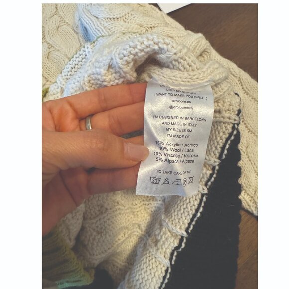 Dr Bloom Multi Color Wool Alpaca Sweater - Picture 4 of 4